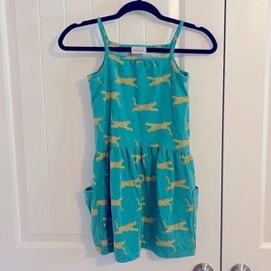 Girls size 6–7 dress Hanna Andersson with cheetah/jaguar print
